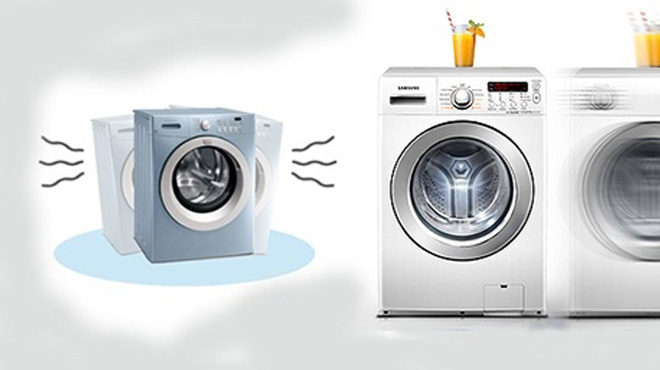 Máy giặt có hiện tượng rung mạnh và kêu to